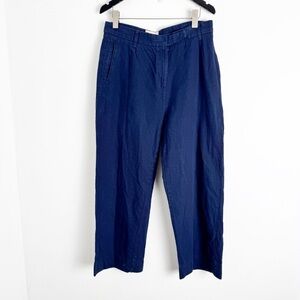 Folk Navy Blue Linen Pants size 4